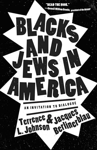 Book cover: "Blacks and Jews in America," bold text on a starburst background.