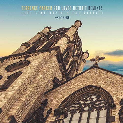 Record cover featuring a detailed, upward angle of a stone cathedral.