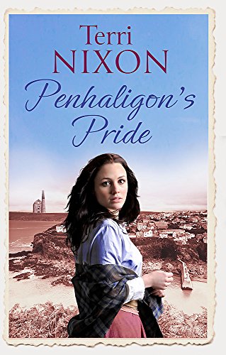 Book cover: woman looking back, coastal town in background.