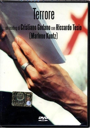 DVD cover for "Terrore" featuring a hand and red cross imagery.