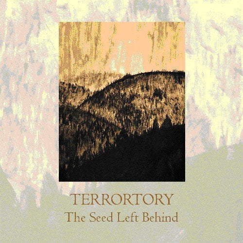 CD cover with a dark, silhouetted landscape and band name “Terrortory”.