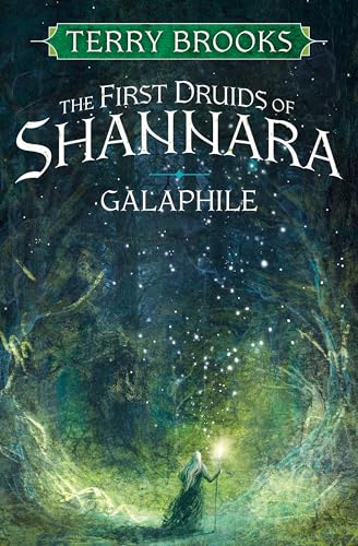 Book cover art featuring a figure holding a glowing staff in a dark forest.