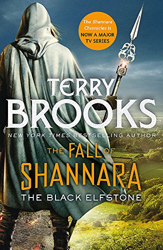 A hooded figure in a cloak holds a glowing spear over a green landscape.