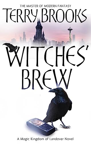 Book cover: “Witches’ Brew” with a castle, raven, and smartphone.