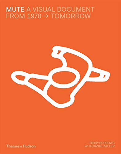 Book cover with orange background, white text, and a stylized white line-art logo.