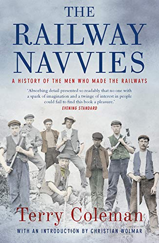Book cover showing a group of historical railway workers with tools against a sky.