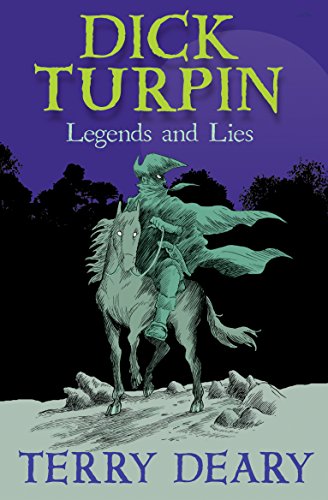 Book cover showing a masked rider on a horse against a dark purple background.