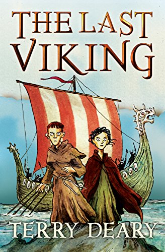 Book cover: "The Last Viking" depicts a ship and two young figures.