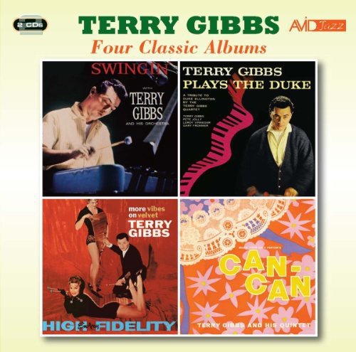 CD cover for "Four Classic Albums" by Terry Gibbs, featuring quartet portraits.