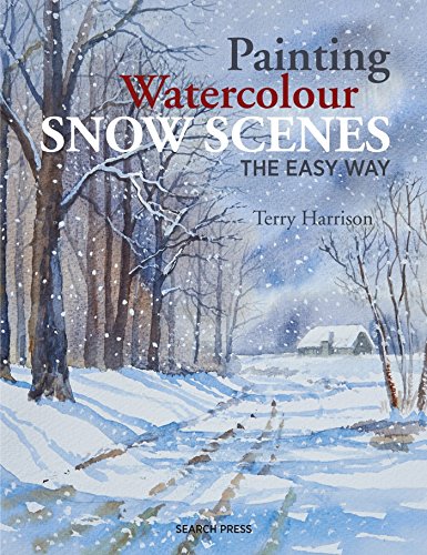 Book cover: Watercolour painting of a snowy forest and cottage.