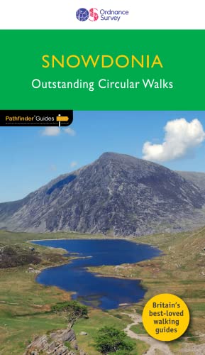 Snowdonia walking guide cover with mountain and lake landscape.