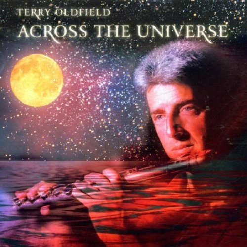 CD cover featuring Terry Oldfield with a flute, moon, and starry sky.
