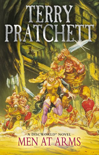 Book cover depicting armored figures in combat, fantasy illustration.