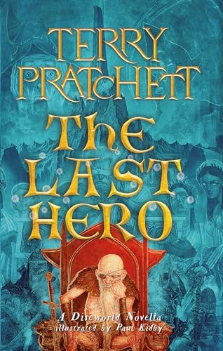 Book cover for “The Last Hero” featuring a seated, bearded figure.