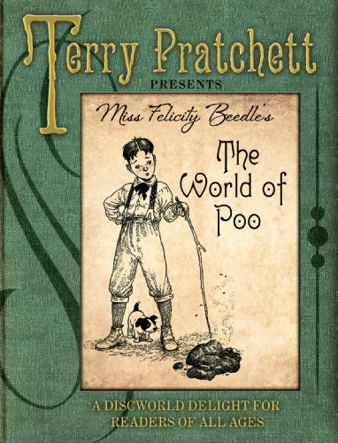 Book cover: "The World of Poo" with illustration of a boy and dog.
