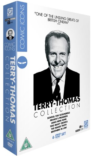 DVD cover for “Terry-Thomas Collection” featuring a black and white portrait.