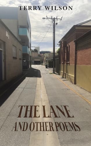 Book cover with a photograph of a narrow street and title text.