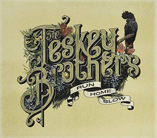 CD cover for “Run Home Slow” by The Teskey Brothers, floral design.