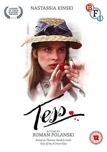 DVD cover for "Tess" featuring Nastassia Kinski with a strawberry.