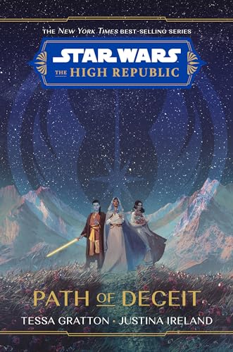 Star Wars: The High Republic book cover with three figures and a nebula.