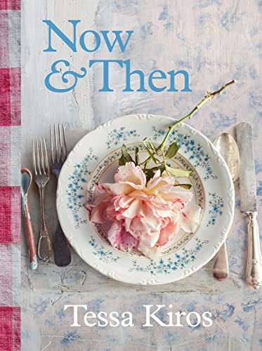 Cookbook cover with floral plate setting and title “Now & Then.”
