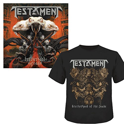 Testament album "Brotherhood of the Snake" CD and black band t-shirt.