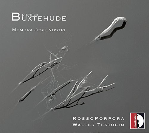 CD cover: abstract silver branches on dark grey, text “Buxtehude” and “Rosso Porpora”.