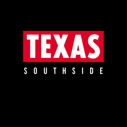 Texas - Southside" album art with red rectangle and white text.