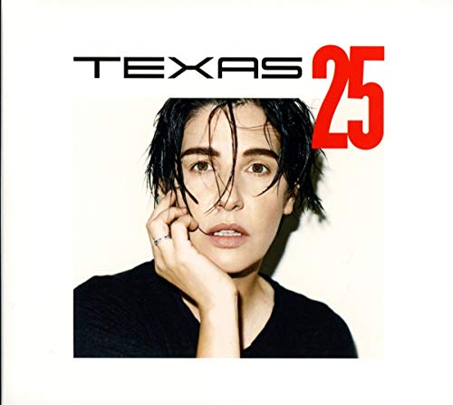 Texas 25 CD cover: woman’s portrait with bold red number 25.