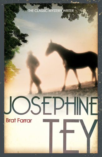 Book cover showing a silhouette of a person and horse in a misty field.