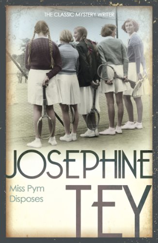Vintage book cover with five women in sportswear and tennis rackets.