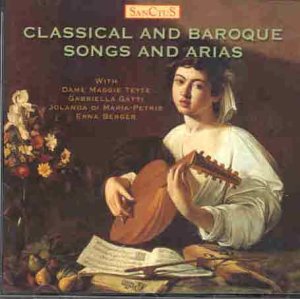 CD cover featuring a painting of a woman playing a lute with sheet music.