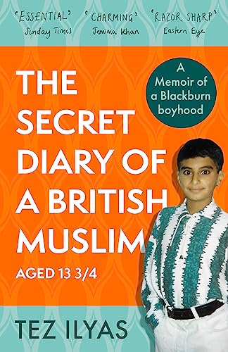 Book cover featuring a young British Muslim boy and bold orange typography.