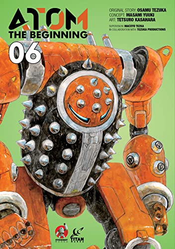 Cover of "Atom: The Beginning Vol. 6" featuring a robotic figure.
