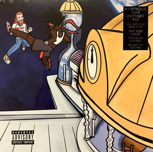 Album cover for “Hyperbolic Time Chamber Rap II” with cartoon illustration.