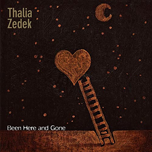 Album cover: dark background with heart, ladder, moon, and text.