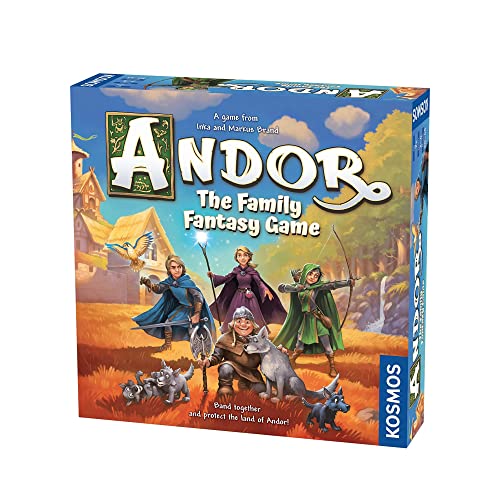 Box for "Legends of Andor" fantasy board game with character art.