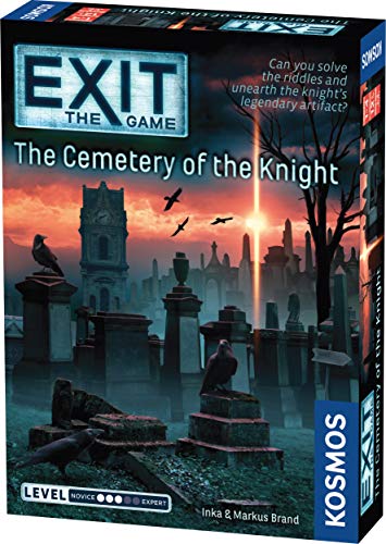 Box for EXIT: The Cemetery of the Knight escape room game, graveyard scene.
