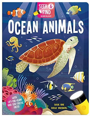 Book cover featuring a sea turtle, various fish, and an octopus in deep water.