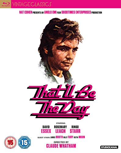 That'll Be The Day" Blu-ray cover featuring a portrait of David Essex.
