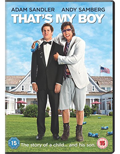 That's My Boy" DVD cover featuring Adam Sandler and Andy Samberg.