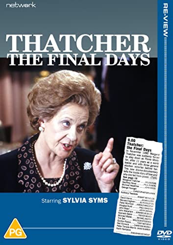 DVD cover for “Thatcher: The Final Days” starring Sylvia Syms as Margaret Thatcher.