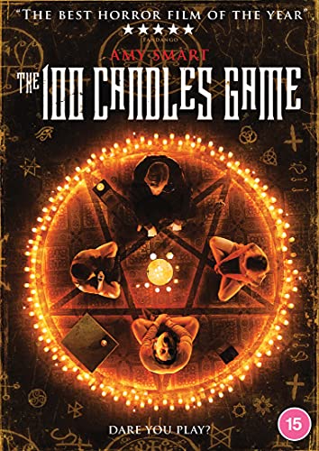 DVD cover for "The 100 Candles Game" horror film, with a ritualistic circle.