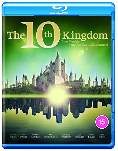 Blue-ray case with "The 10th Kingdom" cover art featuring a castle and green background.