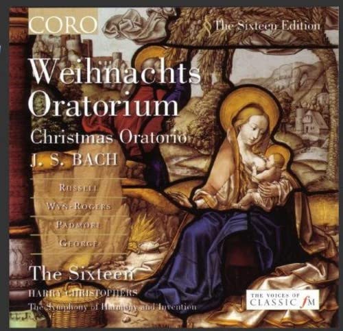 CD cover: Baroque painting of Madonna and Child, titled “Weihnachts Oratorium.”