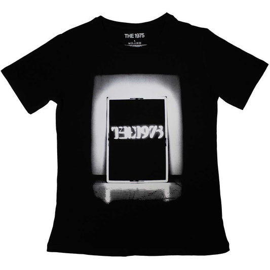 Black t-shirt with The 1975 tour graphics, size small.