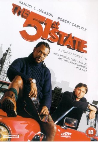DVD cover for "The 51st State" featuring Samuel L. Jackson and Robert Carlyle.