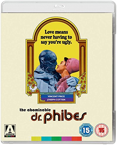 Blu-ray cover for "The Abominable Dr. Phibes" featuring a robotic figure and woman.