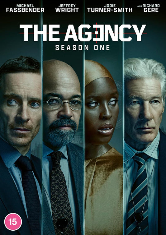 DVD cover for "The Agency: Season 1" featuring four serious faces.