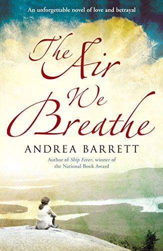 Book cover: "The Air We Breathe" with a lone figure on a hillside.